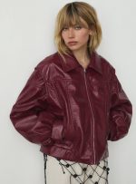 Cupido Red Bomber Jacket