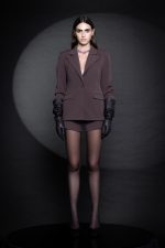 Norah Fitted Waist Blazer Brown - Image 2
