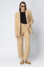 Elise beige barrel pants - Image 3