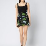 Noir Chiffon Mini Skirt