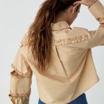 Muna Sand Cut-Out Shirt