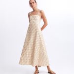 Flakes midi dress