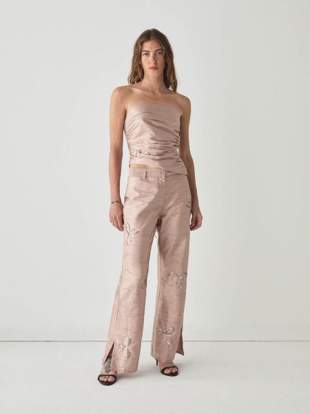 Amelie Sand Textured Pants