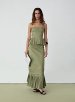 Alma Khaki Top - Image 3